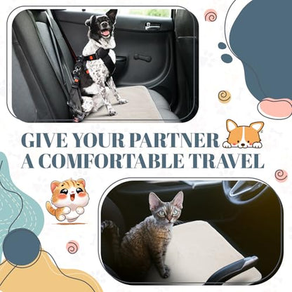 Drydiet 4 Pcs Pet Carrier Pad Travel Pet Reversible Dog Mat Replacement Liners for Travel Dog Bed Pad Washable Plush Double Sided Bed Mat for Cat Kennel Crate(Beige,17 x 11 Inch) - color: Beige