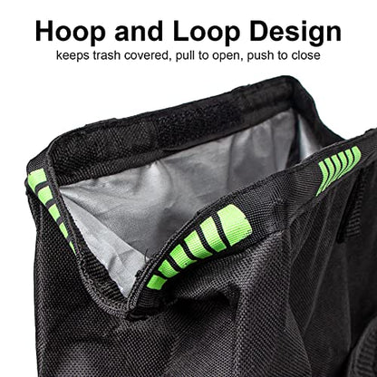 Car Trash Can, Car Trash Bag Hanging, 3.5 Gallons Ultra Large Capacity Organizer and Storage with Adjustable Straps, Leakproof Lining (Pack of 4) - size: Pack of 4