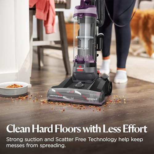 Bissell CleanView Upright Vacuum with Pet Hair Brush Roll, Powerful Suction, Pet Hair Tools, Large Dirt Container, 4438 - style: CleanView