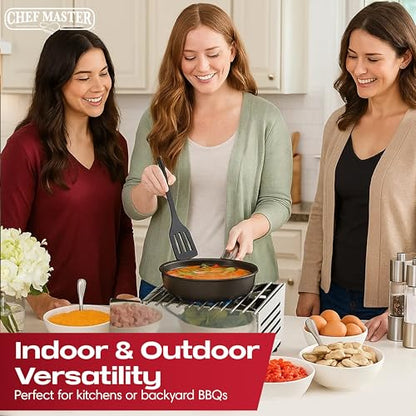 Chef Master Butane Stove Cover - Premium Stainless Steel Universal Fit - Any Standard Size Camping Stove - Portable Screen & Camping Wind Blocker - Camp Essentials for Outdoor & Indoor Cooking 90217 - size: Stainless Steel