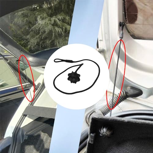HAOBO Rear Parcel Shelf String, Tonneau Cover Strap Cord, Rear Trunk Parcel Shelf String Hanging Rope, Hatchback Trunk Cover Straps Universal Car Accessories Replacement for Most Cars