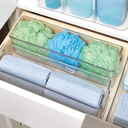 InterDesign Refrigerator and Freezer Storage Container – Deep Organizer Bin for Kitchen, Clear | Deep Organizer Bin, For Kitchen - style: Pack of 1