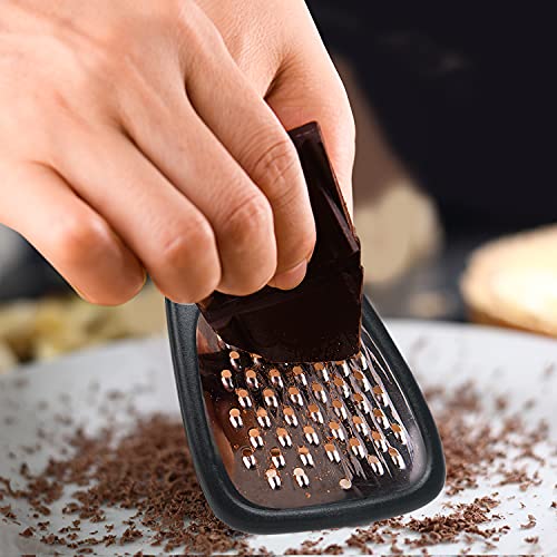 Kitchen Gadgets Set 5 Pieces, Space Saving Cooking Tools Kitchen Accessories - Fruit/Vegetable Peeler, Cheese/Chocolate Grater, Bottle Opener, Pizza Cutter, Garlic/Ginger Grinder Gift Set (Black) - color: Classical Black 5pcs