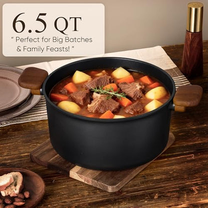 CAROTE 33pcs Pots and Pans Non Stick, Cookware Sets Detachable Handle, Induction Kitchen Pots and Pans,NonStick Cooking Set, Oven/Dishwasher/Fridge Safe, Space Saving, Mothers Day Gifts - color: Black, size: 33 Piece