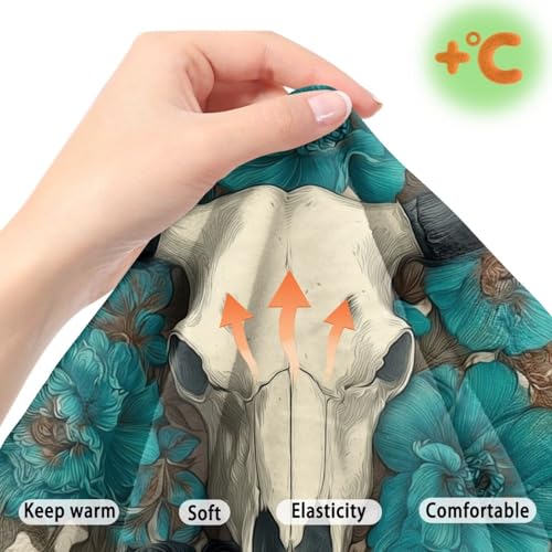 Cow Skull Peony Print 2 Pack RV Dinette Cushion Covers Stretch Camper Cushion Slipcover Pet-Friendly RV Couch Cover Fuzzy Sofa Slipover for Travel Trailer Couch - color: Cow Skull Peony