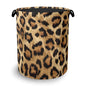 Brown Leopard Laundry Basket,Foldable with Handles Tote Bag Oxford Cloth for Bathroom Bedroom Dirty Clothes Storage Bucket 16" x 20.8" - color: Brown Leopard