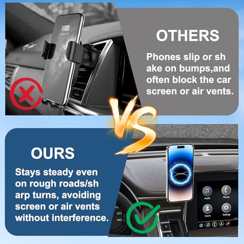 Car Phone Holder for 2021-2024 Chevy Suburban Tahoe/GMC Yukon Accessories 10.2-inch Screen Fixed Clip, Magnet Cell Phone Mount Compatible with MagSafe 360° Rotation Phone Automobile Cradles - size: 21-24 Chevy Suburban / GMC Yukon