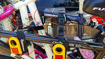 Premium Cinch Straps with Stainless Steel Metal Ring (Buckle), Reusable Durable Hook and Loop, Multipurpose Securing Straps 1" x 15" - 8 Pack Plus 2 Bonus 3/4" x 8" Straps - size: 1" x 15"