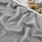 EMME Cotton Muslin Large Throw Blanket Couch Breathable Gauze Soft Lightweight Bed Blankets Adults (Heather Grey, 50"x70") - color: 04 - Grey, size: Large Throw (50" X 70")