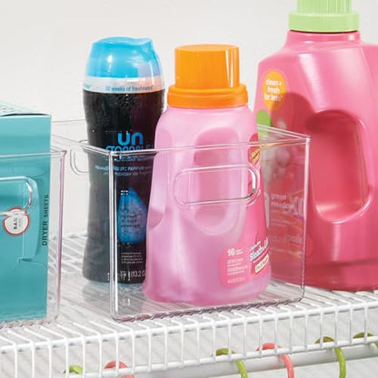 iDesign Fridge Storage Bin Set, Set of 8, Clear | Includes Bins with Handles, Water Bottle Holder - style: Combo Pack