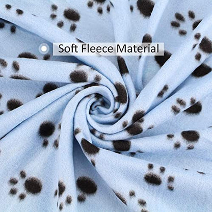 Comsmart Pet Blanket Dog Cat Soft Fleece Blankets Sleep Mat Pad Bed Cover with Paw Print for Kitten Puppy and Other Small Animals, 6 Pack of 24x28 Inches - size: 6 Pack of 24x28 Inches