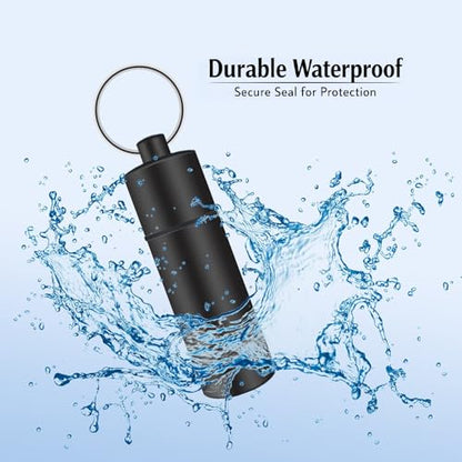 3 Pack Leak-Proof Bottle Portable Pepper Shaker Waterproof Aluminum Container for Outdoor Camping Trips Travel