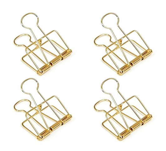 4Pcs Gold Hollow Out Long Tail Wire Binder Clips Paper Binder Clip Large Binder and Paper Clips Small in Size and Light in Weight,Clips, Clamps,Office Products Tape, Adhesives and Fasteners 51mm