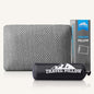 Travel Pillow Memory Foam Pillows, Camping Pillow-Compressible Medium Firm, Breathable Cover, Ideal Backpacking Hiking, Bed Pillows, Airplane and Car (Dark Grey, M) - color: Dark Grey, size: M-17.7*11.8in