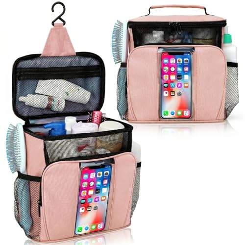 BAIMAY College Dorm room Essentials for Girls, Quick Dry Mesh Shower Caddy-Beige - color: Beige