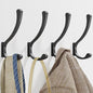 saffruff Wall Mount Coat Hooks, Heavy Duty Metal Hooks for Hanging Clothes, Backpack, Bag,Towel & Jacket, Strong 30 lbs Hold Closet Hanger, Black 4 Pack - color: Black, size: 4 Pack