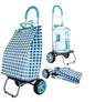 dbest products Trolley Dolly Shopping Grocery Foldable Cart Storage Mom, Blue Polka Dot - color: Blue Basket Weave, style: Cart