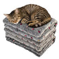 Three Piece Pet Blanket Set for Dogs Cats Soft Comfy Puppy and Kittens Bed Blanket Fluffy Fleece Pets Throw with Cute Patterns (Small 24x16 inch, Gray Dots) - color: Gray Dots, size: Small-24x16 inch