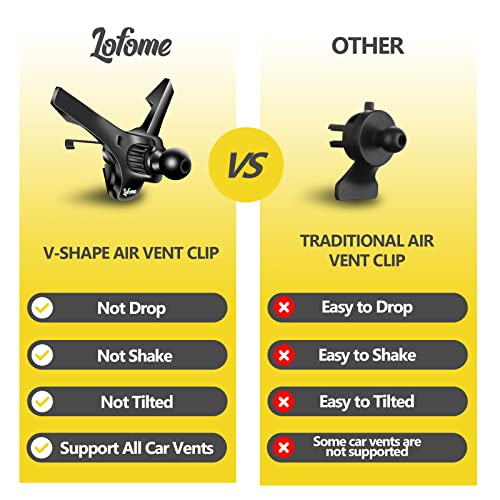 Universal Air Vent Clip for Car Mount,Sturdy Vent Grip for Most Car Phone Holder&Wireless Car Charger-Only Vent Clip for Replace/Upgrad(Compatible with Joint Ball Diameter 0.67 in/17mm)