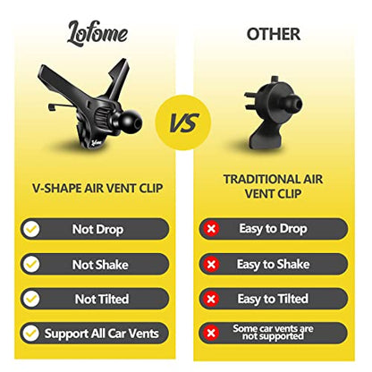 Universal Air Vent Clip for Car Mount,Sturdy Vent Grip for Most Car Phone Holder&Wireless Car Charger-Only Vent Clip for Replace/Upgrad(Compatible with Joint Ball Diameter 0.67 in/17mm)