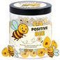 DEARMINE Positive Bee Cards Jar, Affirmation Cards for Women, Emotional Support Bee Themed Gift, Bumble Bee Gifts for Women Bee Lovers - color: Positive Bee