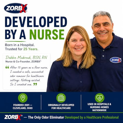 ZORBX Unscented Odor Eliminator Bundle: 32 Oz + 16 Oz + 2 Oz – Hospital-Grade Odor Remover for Pet & Human Urine, Smoke & Strong Household Odors – Carpet, Upholstery, Mattress, Bathroom & Car - size: 16.67 Fl Oz (Pack of 3)