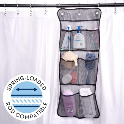 S&T INC. Shower Organizer, Shower Caddy & Bathroom Organizer, 2 Pack, Black - color: Black