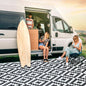 Waterproof Outdoor Rug 5x8 ft, Plastic Straw Rug Reversible, Large Floor Mat Area Rug for Camping, Patio, Backyard, Deck, Picnic, Beach, RV,