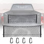 MICTUNING Truck Bed Cargo Net, 49"x15.2" Stretch to 60" Elastic Pickup Cargo Net with 4 Metal Carabiners, Compatible with 2013-2022 Chevy Silverado & 2015-2024 Ford F150 F250 Truck - size: 49x15.2Inch for Pickup