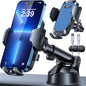 HTU 2026 Ultimate Best【True Military-Grade & Safety Cert】Car Phone Holder【Upgraded 360 Rotation & 100+LBS Strongest Suction】5-in-1 Truck Windshield Dashboard Vent Mount Stand for iPhone Android, Blue - color: Blue