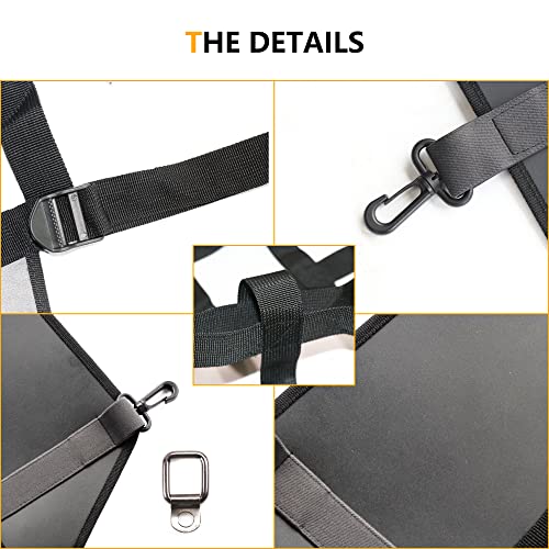 for Ford Bronco Pet Dog Safety Barrier Divider Trunk Cargo Isolation Mesh Net for Ford Bronco 4 Door 2021 2022 2023 2024 2025 Driving Safely with Pet for Small Medium Large Pets