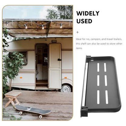 MAGICLULU Foldable Wall Shelf for Rv Organization Rack Retractable Laundry Accessories and Bath Essentials Storage
