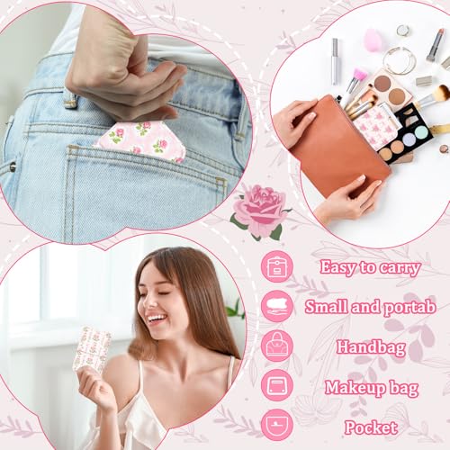 Geelin 12 Pcs Compact Mirror Bulk Mini Pocket Mirrors for Women Travel Folding Mirror Portable Hand Mirrors for Graduation Party Gift Camping Office Home(Pink Rose) - style: Pink Rose