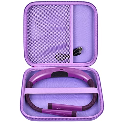 GWCASE Case Compatible with Glocusent/for Vekkia/for LITOM/for LEDGLE/for TAKKUI/for TSINGREE LED Neck Reading Light Book Light for Reading. Storage Carrying Holder for USB Cable - Purple (Box Only) - color: Purple