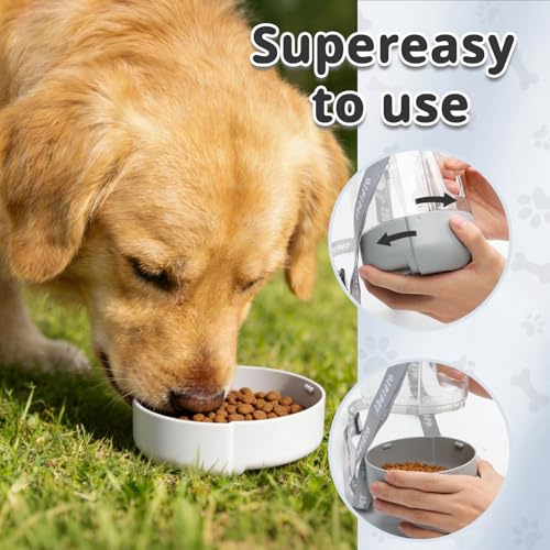 Portable Dog Water Bottle, Leak-Proof Travel Bowl for Large Dogs, Foldable Pet Water Dispenser for Hiking, Camping, Walking Essentials - size: 1000 ML
