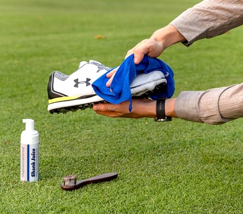 Clean Kit for Golf Shoes and Accessories - 6-item Kit: No Rinse Foaming Cleaner, Brush, Cloth, Cedar Inserts - color: Pebble Beach Dusk