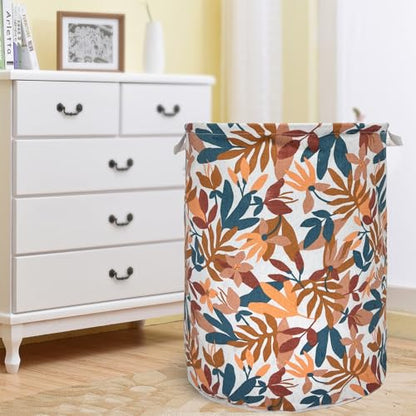 Merdes 19.7’’ Waterproof Foldable Laundry Hamper, Dirty Clothes Laundry Basket, Linen Bin Storage Organizer for Toy Collection (Plant Yellow) - color: Plant Yellow