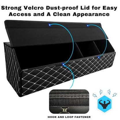 Car Trunk Organizer For Mercedes-Benz GLS 550 - Custom Fit,All-Season Use，Large Space Outdoor,Adjustable Partition Design,Leather,Velcro,For Mercedes-Benz GLS 550 2017-2019 - size: For GLS 550 2017-2019