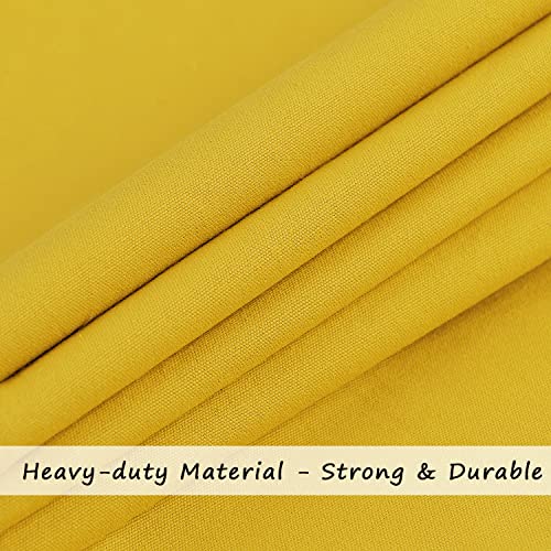 Cotton Canvas Laundry Bag with Handles & Drawstring Straps, Heavy Duty Extra Large Laundry Bags for Laundromat and Household, 25.5x34 Inch, Yellow - color: Yellow
