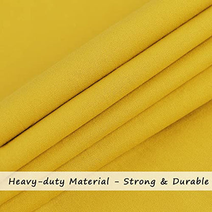 Cotton Canvas Laundry Bag with Handles & Drawstring Straps, Heavy Duty Extra Large Laundry Bags for Laundromat and Household, 25.5x34 Inch, Yellow - color: Yellow