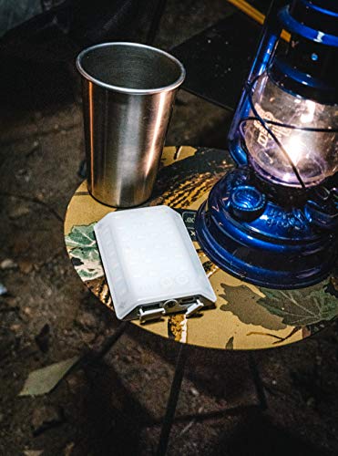 CLAYMORE 3Face Mini (Light Gray) - Lightweight and Portable LED Area Light for Outdoors, Camping, Tent, Emergency, and Industrial Use. Rechargeable Lantern with USB-C, Up to 60 Hours Battery Life. - style: Light Gray (3Face)