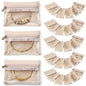 VLANDO Jewelry Travel Case,Travel Jewelry Organizer with Clear Velvet Jewelry Bags Zipper Pouch for Women Girl Gift 33Pcs - color: A.33 Bag
