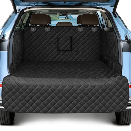 SUV Cargo Liner for Dogs, Waterproof Pet Cargo Cover with Bumper Flap Protector, Scrachproof Non-Slip 600D Oxford Fabric, Machine Washable - size: Cargo Liner