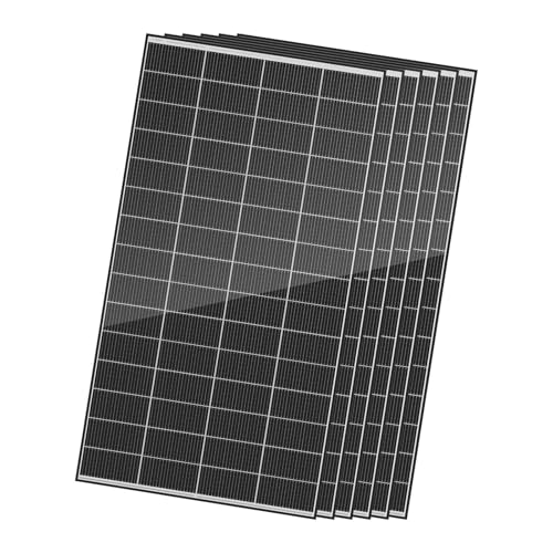 Renogy 320 Watts Solar Panels 6PCS 12V/24V N-Type 18BB Solar Panel Monocrystalline Total 1920W On/Off Grid Application Over 1000 Watt Solar Panel 25% High Efficiency for Homes Roof RV Boat Black - size: 6Pcs