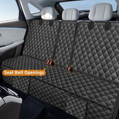Dog Car Seat Cover for Back Seat Compatible with Rivian R1T R1S Accessories 2022-2025 2026, Waterproof Non-Slip Pet Bench Rear Seat Covers for Large SUV & Large Truck