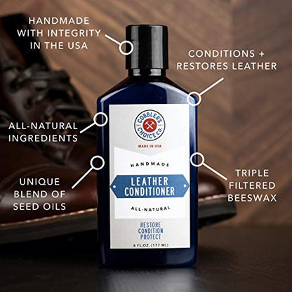 Cobbler's Choice Co. Finest Quality All-Natural Leather Restorer Conditioner - 6oz (177 mL) - style: 6oz (177 mL)