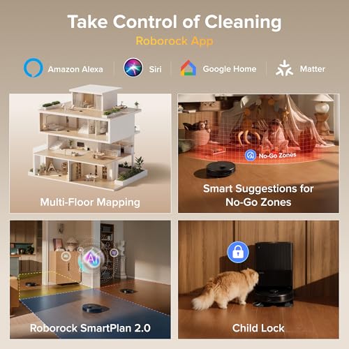 roborock Qrevo S Pro Robot Vacuum and Mop, 18,500Pa Suction, Multifunctional Dock with 167℉ Mop Self-Cleaning, Smart Obstacle Avoidance, Anti-Tangle Brush, Liftable Spinning Mop, Black - color: Black