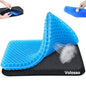 Gel Seat Cushion, Cushion, Gel Seat Cushion for Long Sitting, Breathable Honeycomb Design Absorbs Pressure Points Chair Pad, for Office Chair, Wheelchair, Car & Truck (42 * 36 * 4.5cm) - color: 42*36*4.5cm