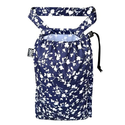 Cute Hanging Car Trash Garbage Bag 100% Leakproof Waterproof Multipurpose for Car Back Front Seat Console with Hanging Strap (Small Flowers) - color: Small Flowers