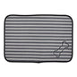 Bone Dry Machine Washable, Ultra Absorbent Pet Mat, 12x18", Gray Stripe - color: Gray Stripe, size: 12"L x 18"W